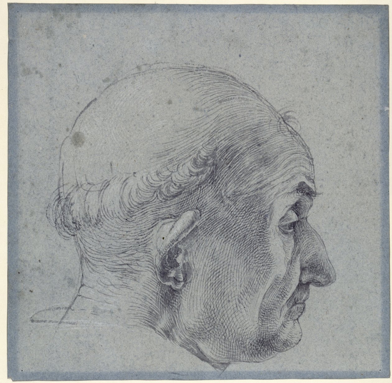 Mannlig hode i profil av Albrecht Dürer