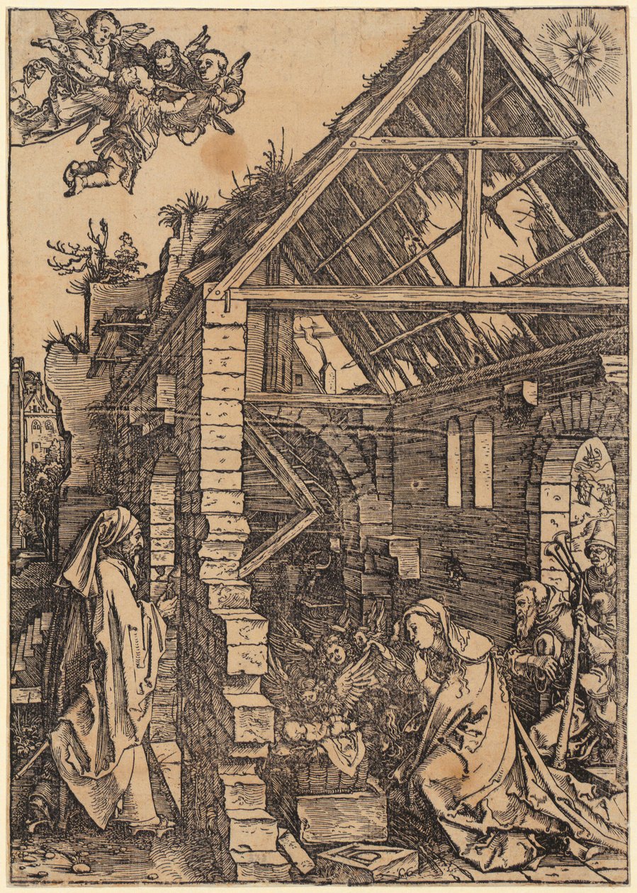 Maria på måneskiven, blad 1 i serien «Marias liv» av Albrecht Dürer
