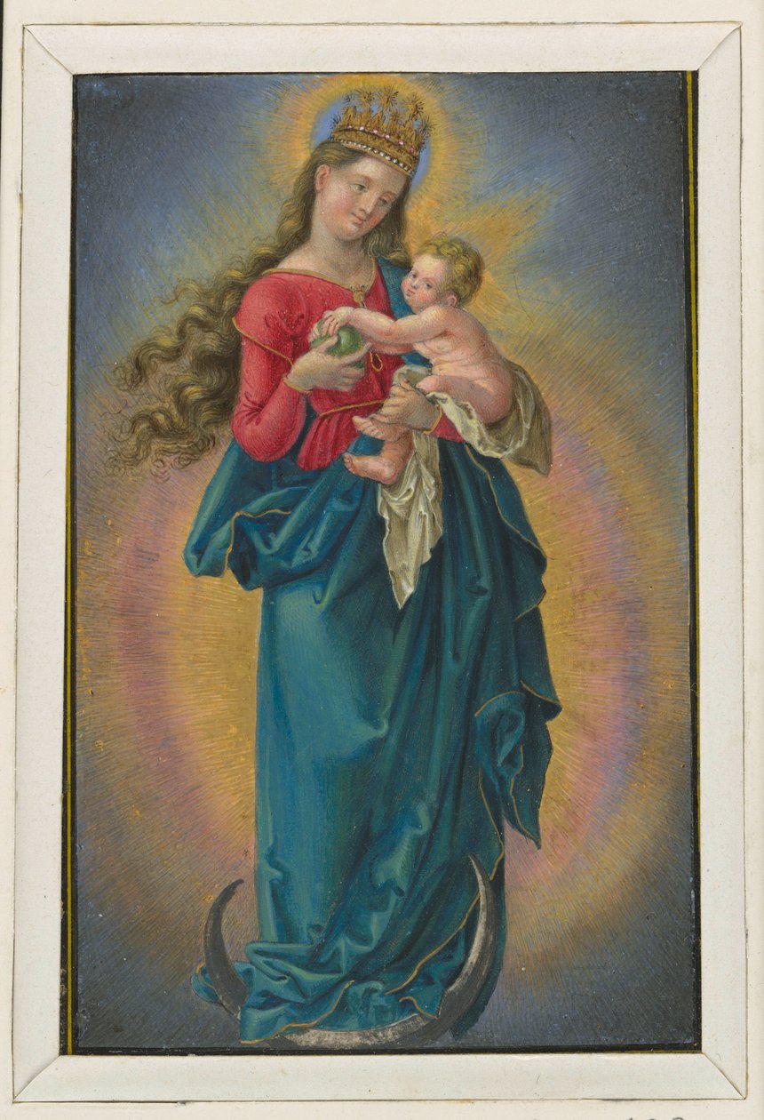 Maria på månesigden med stjernekrone av Albrecht Dürer
