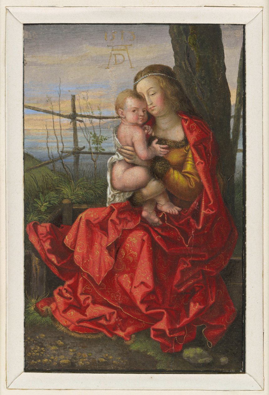 Maria sittende ved et tre med barnet av Albrecht Dürer