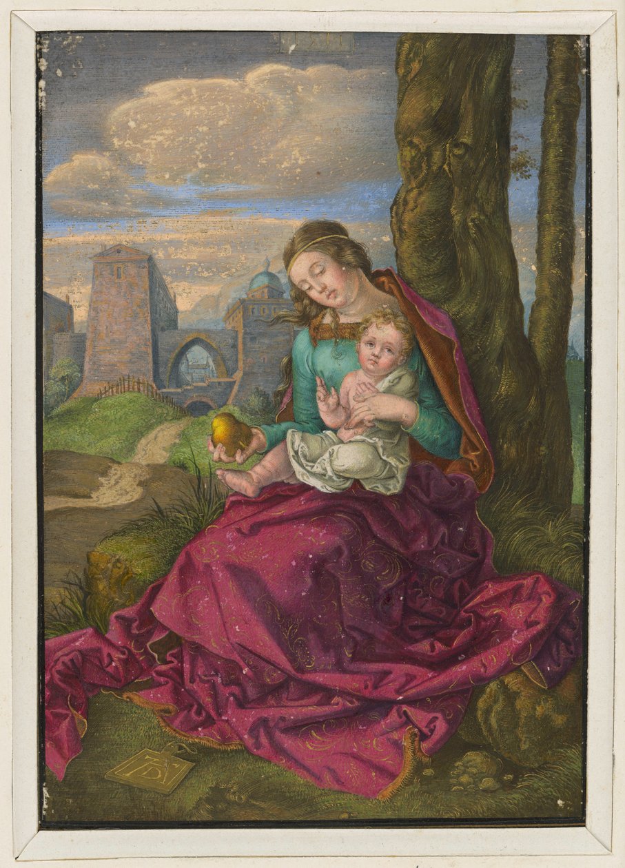 Maria med barnet og en pære av Albrecht Dürer