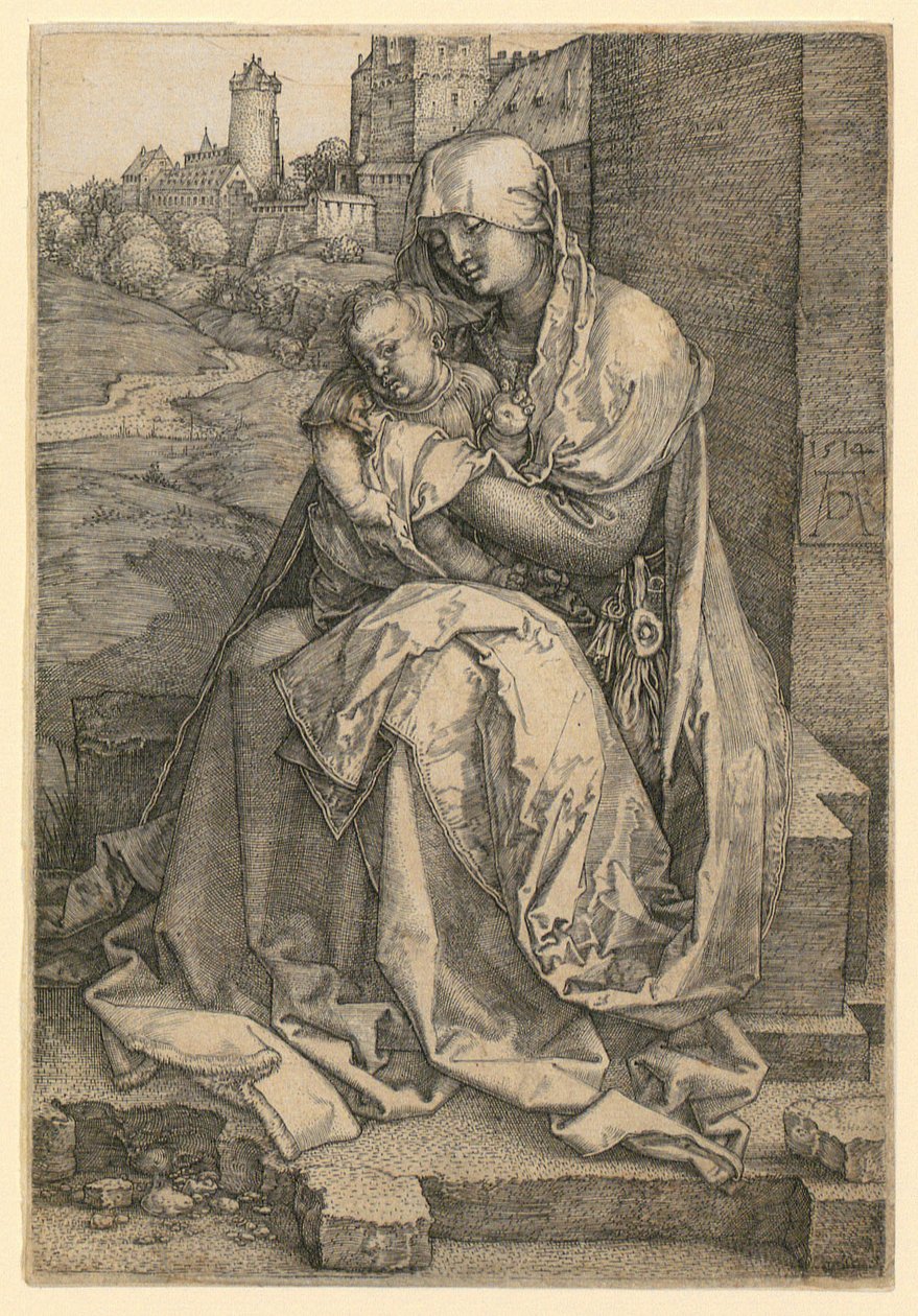 Maria med barnet ved muren av Albrecht Dürer