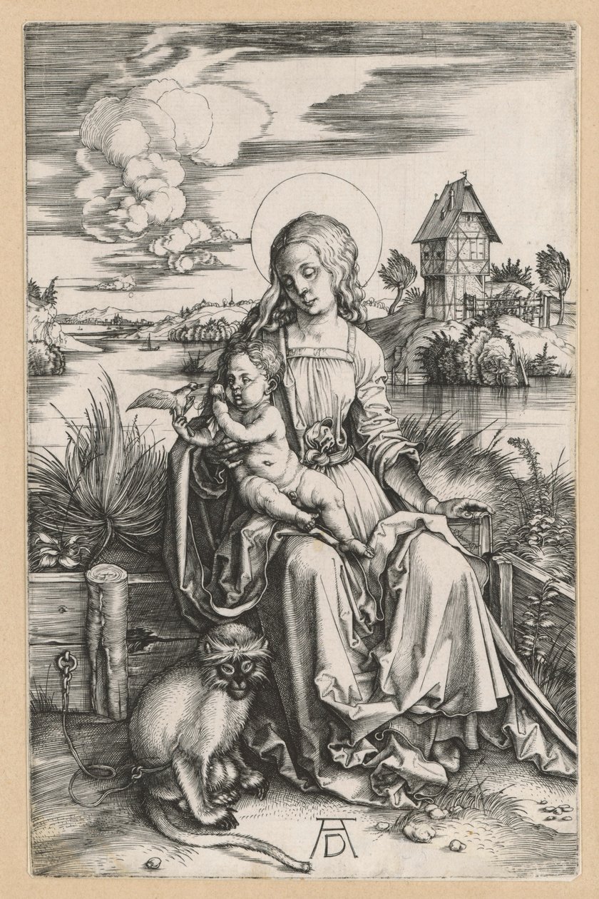 Maria med barnet og sjøkatten av Albrecht Dürer