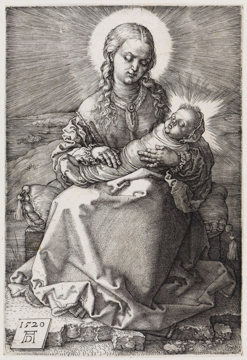 Maria med det nyfødte barnet av Albrecht Dürer