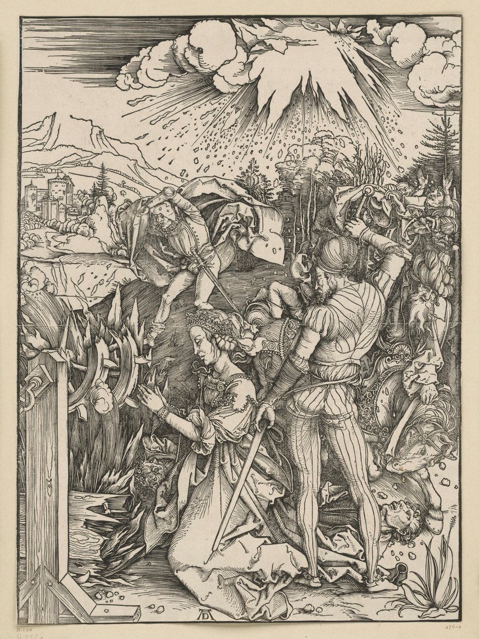 Den hellige Katarinas martyrium av Albrecht Dürer