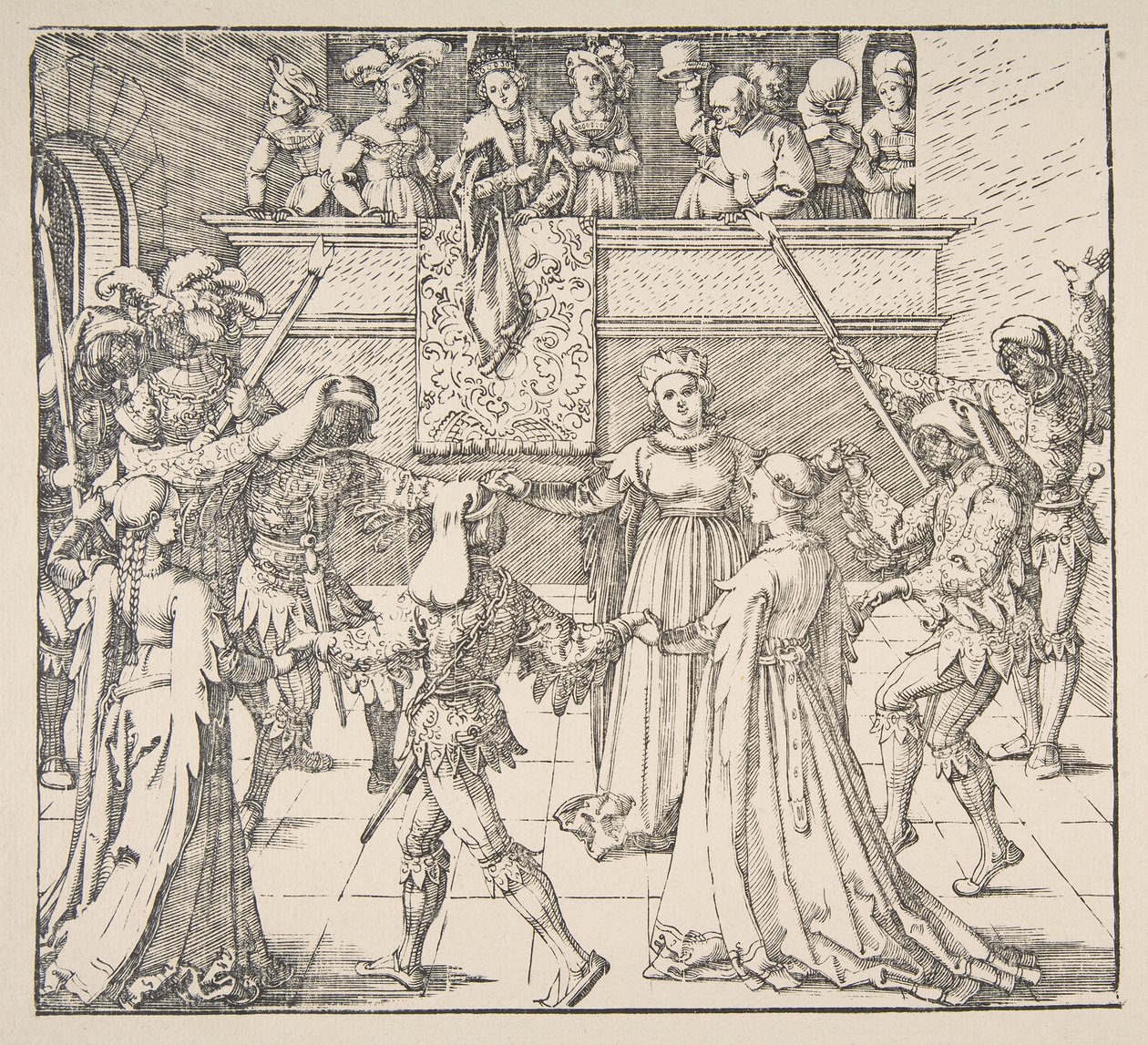 Maskeradedans med fakler, 1922. av Albrecht Dürer