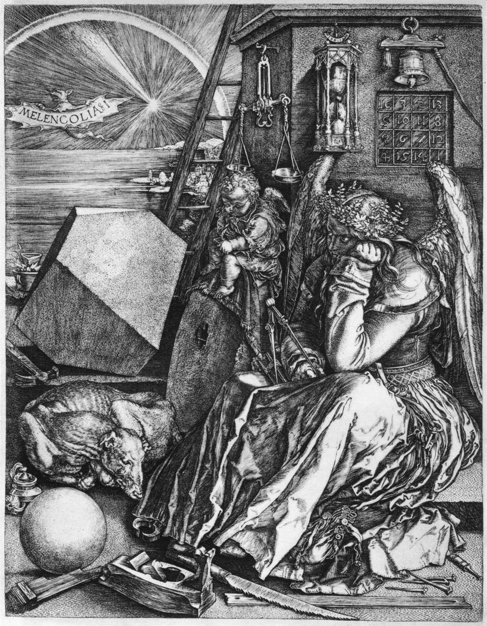 Melankoli, 1514, 1936 av Albrecht Dürer
