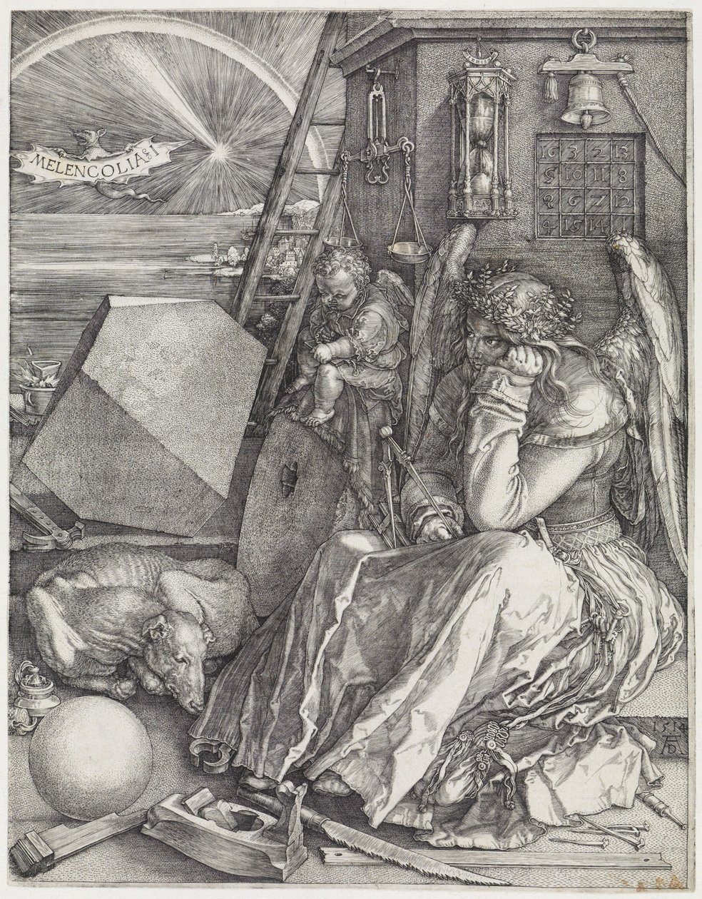 Melencolia I (Melankolien) av Albrecht Dürer