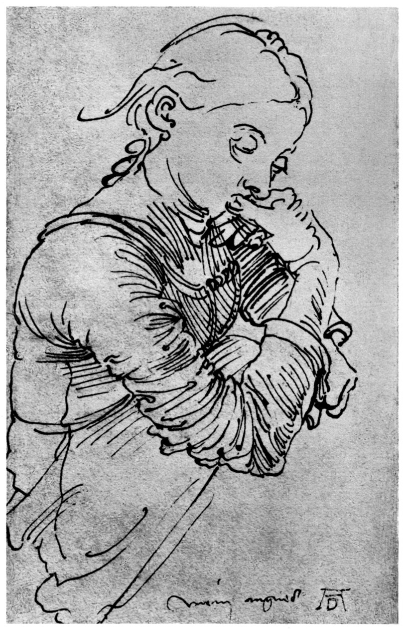 Min Agnes, Durers kone avbildet som en jente, 1495, 1936 av Albrecht Dürer