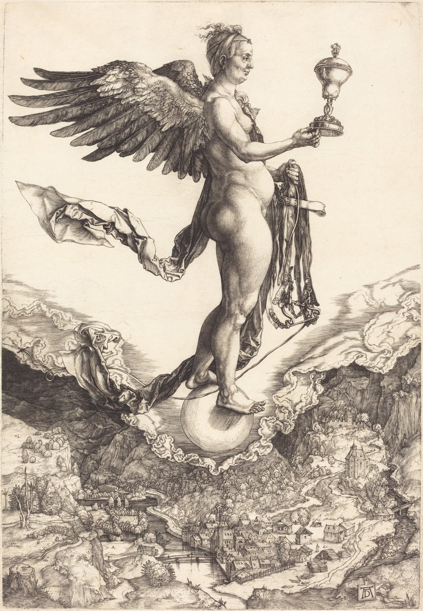 Nemesis (The Great Fortune) av Albrecht Dürer