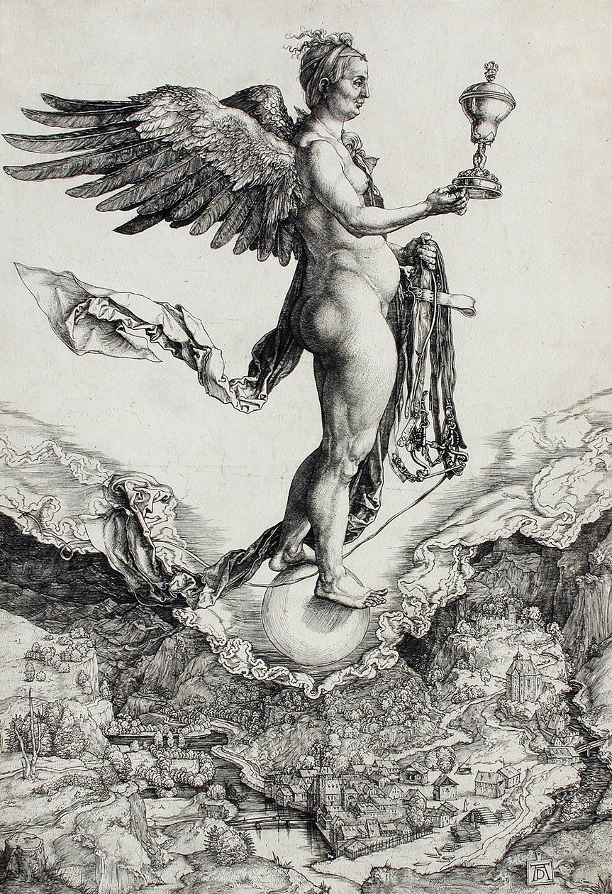 Nemesis (Den store lykken) av Albrecht Dürer
