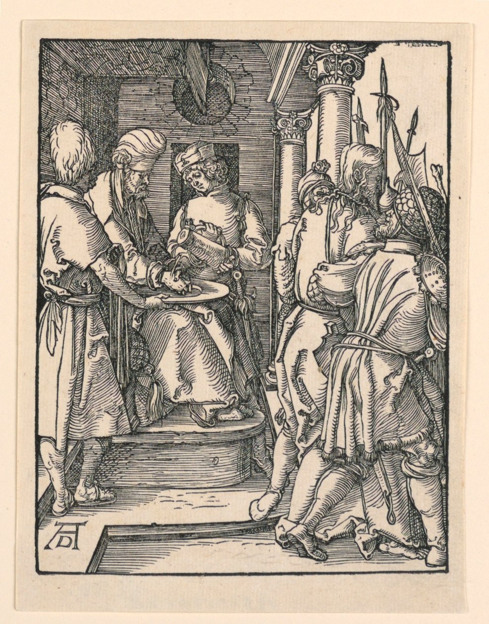Pilatus vasker hendene, fra The Little Passion-serien av Albrecht Dürer