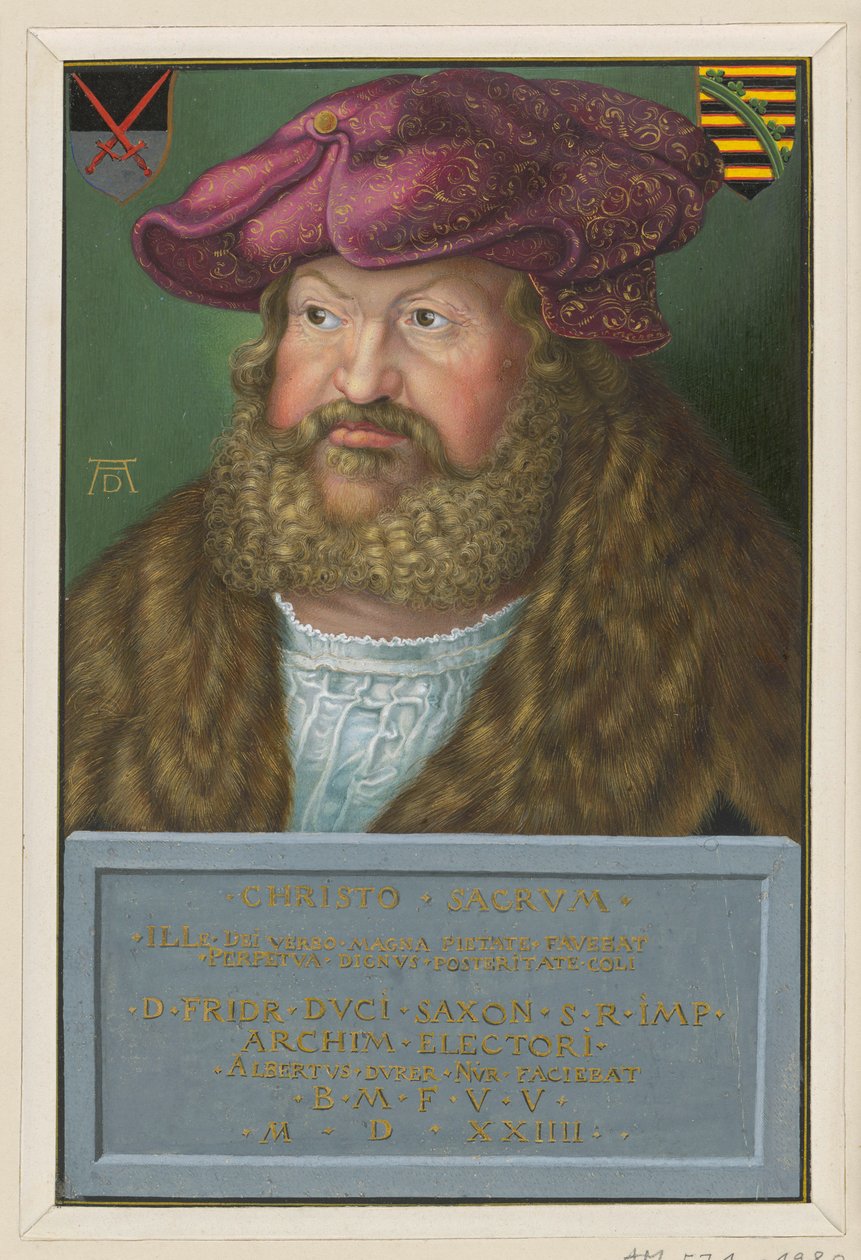 Portrett av Fredrik den vise, kurfyrste av Sachsen av Albrecht Dürer