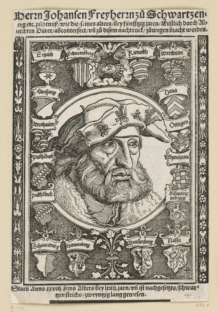 Portrett av Johannes, baron zu Schwarzenberg av Albrecht Dürer