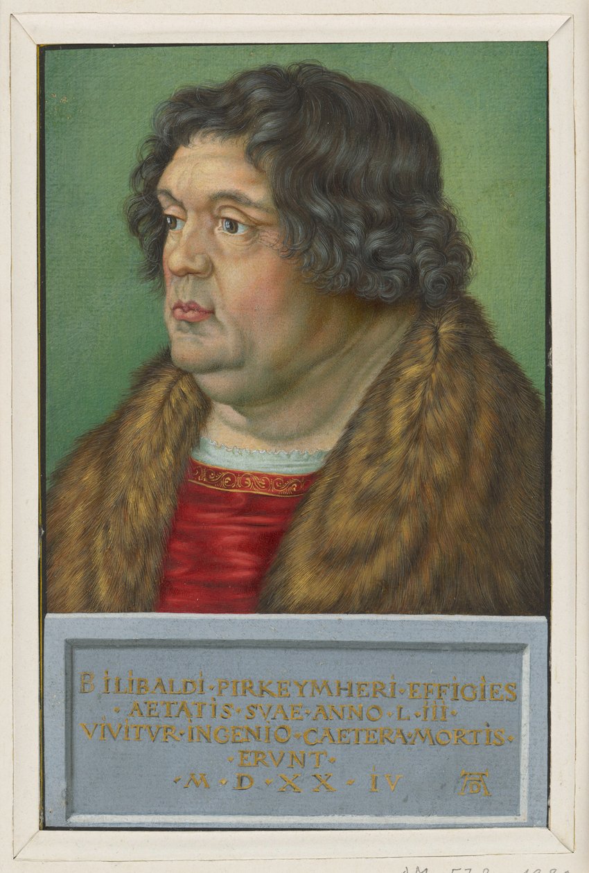 Portrett av Willibald Pirckheimer av Albrecht Dürer