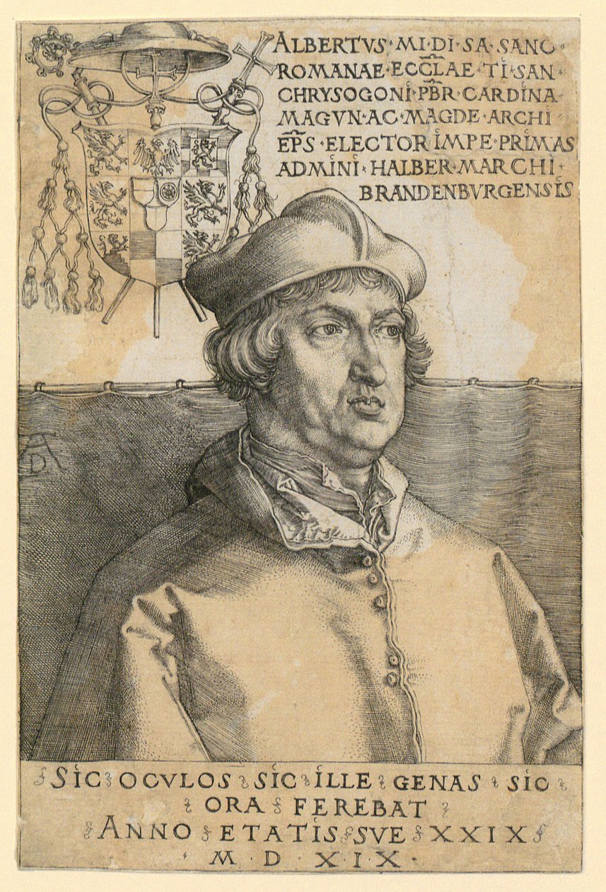 Portrett av kardinal Albrecht av Brandenburg av Albrecht Dürer