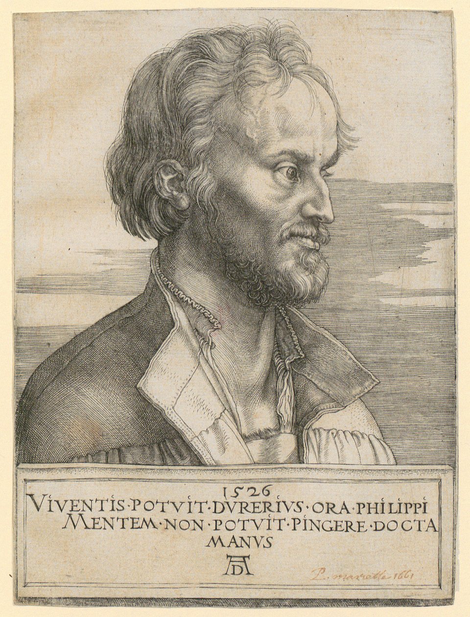 Portrett av Philipp Melanchthon av Albrecht Dürer