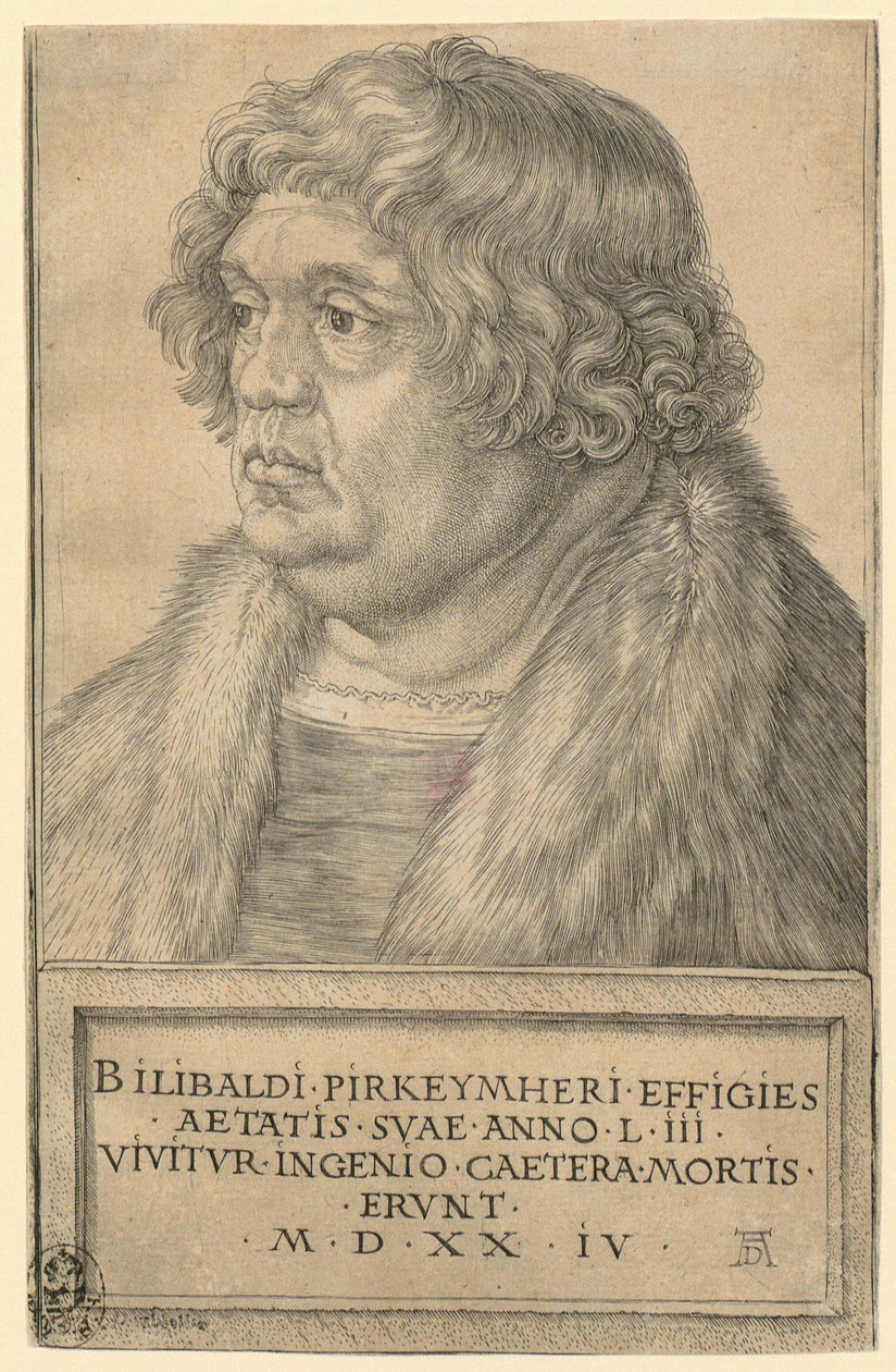 Portrett av Willibald Pirckheimer av Albrecht Dürer
