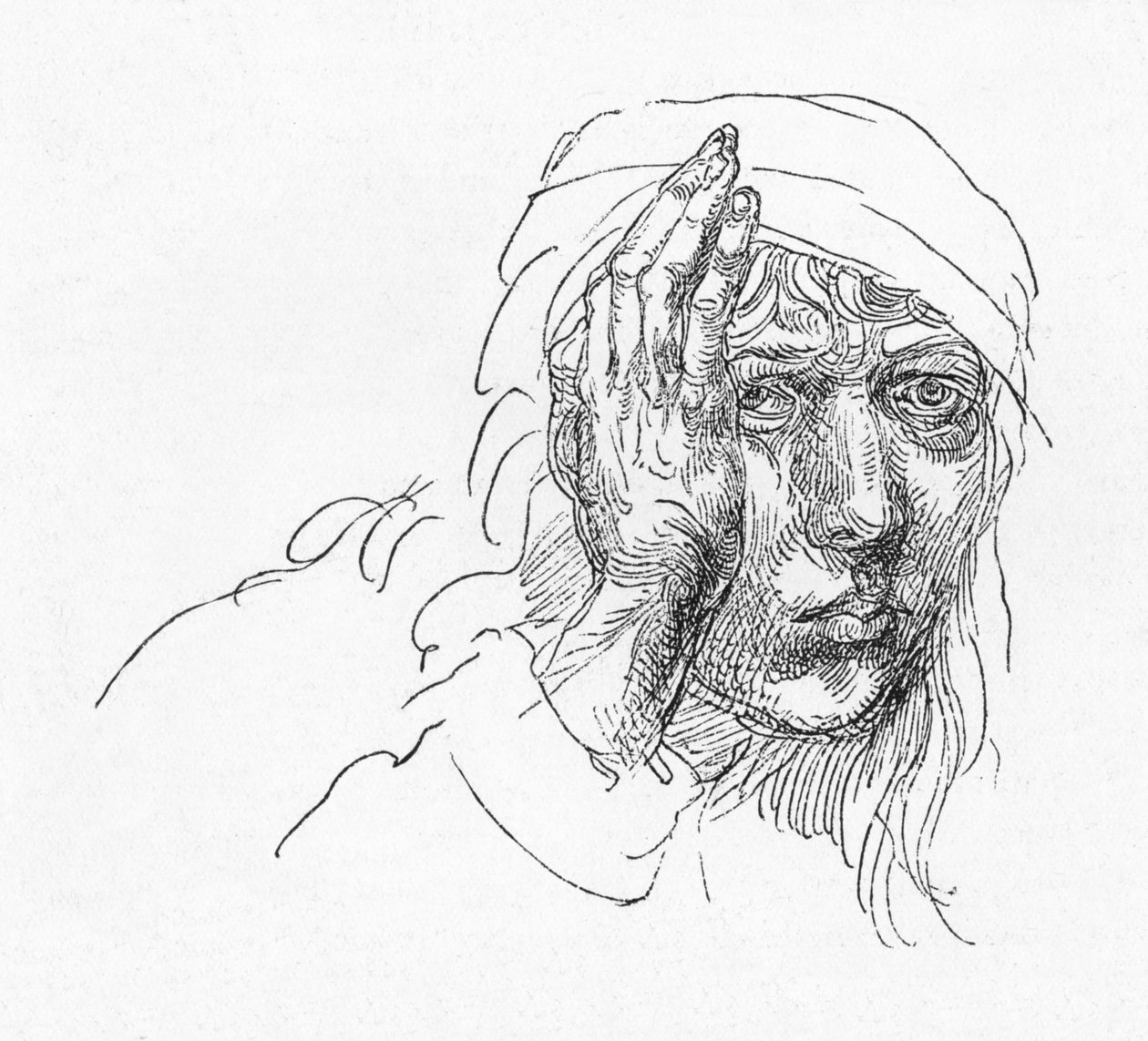 Portrett av Albrecht Durer da han var gutt., c1491, 1906 av Albrecht Dürer