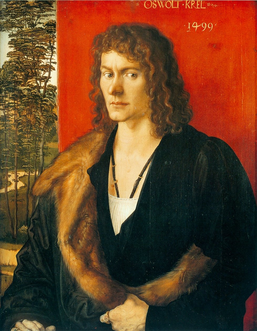 Portrett av Oswolt Krel: Oswolt Krel av Albrecht Dürer