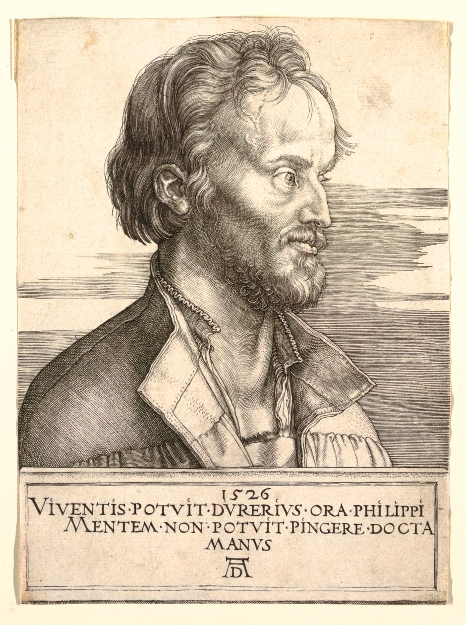 Portrett av Philip Melanchthon av Albrecht Dürer