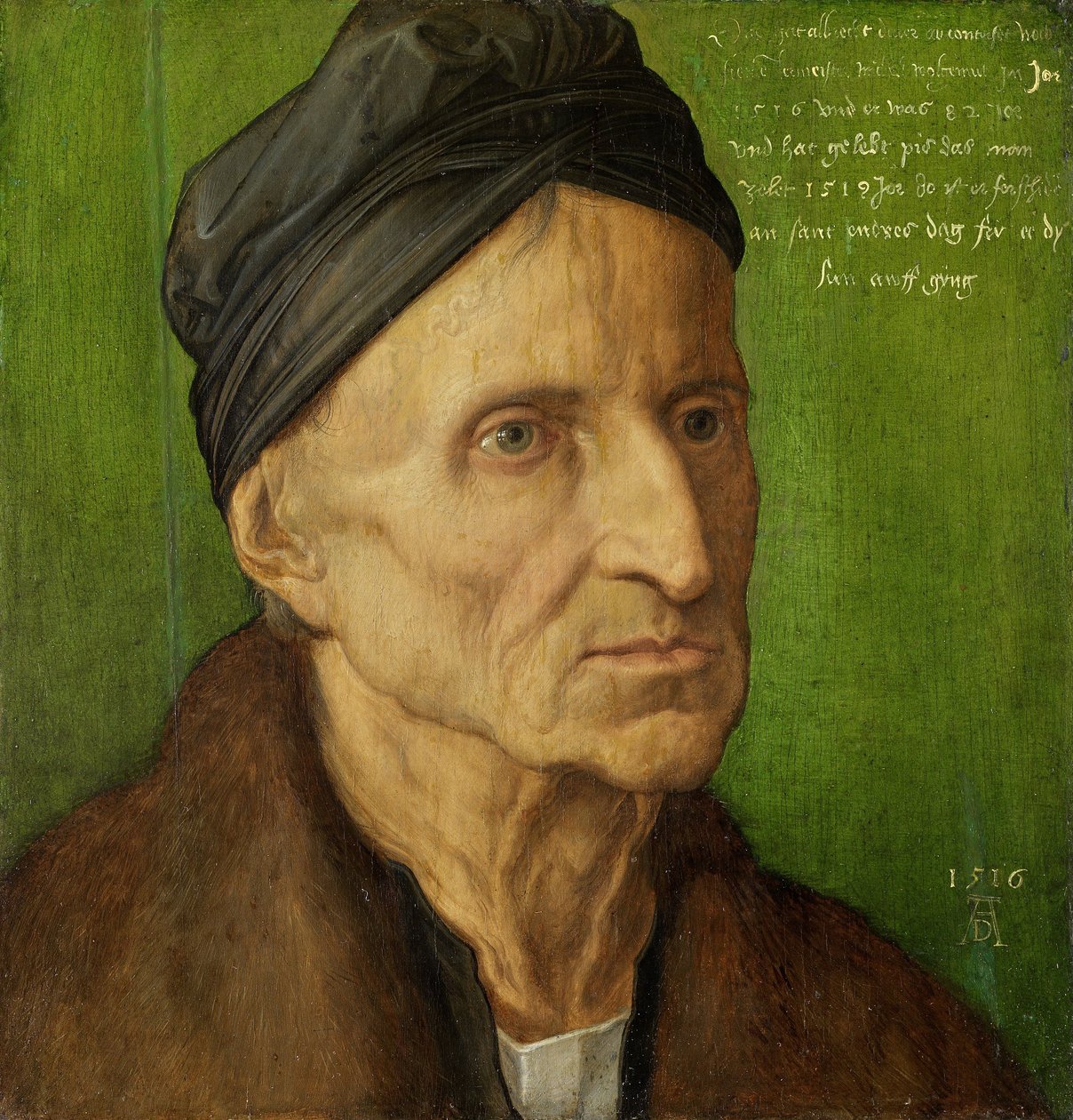 Portrett av Nürnberg-maleren Michael Wolgemut av Albrecht Dürer