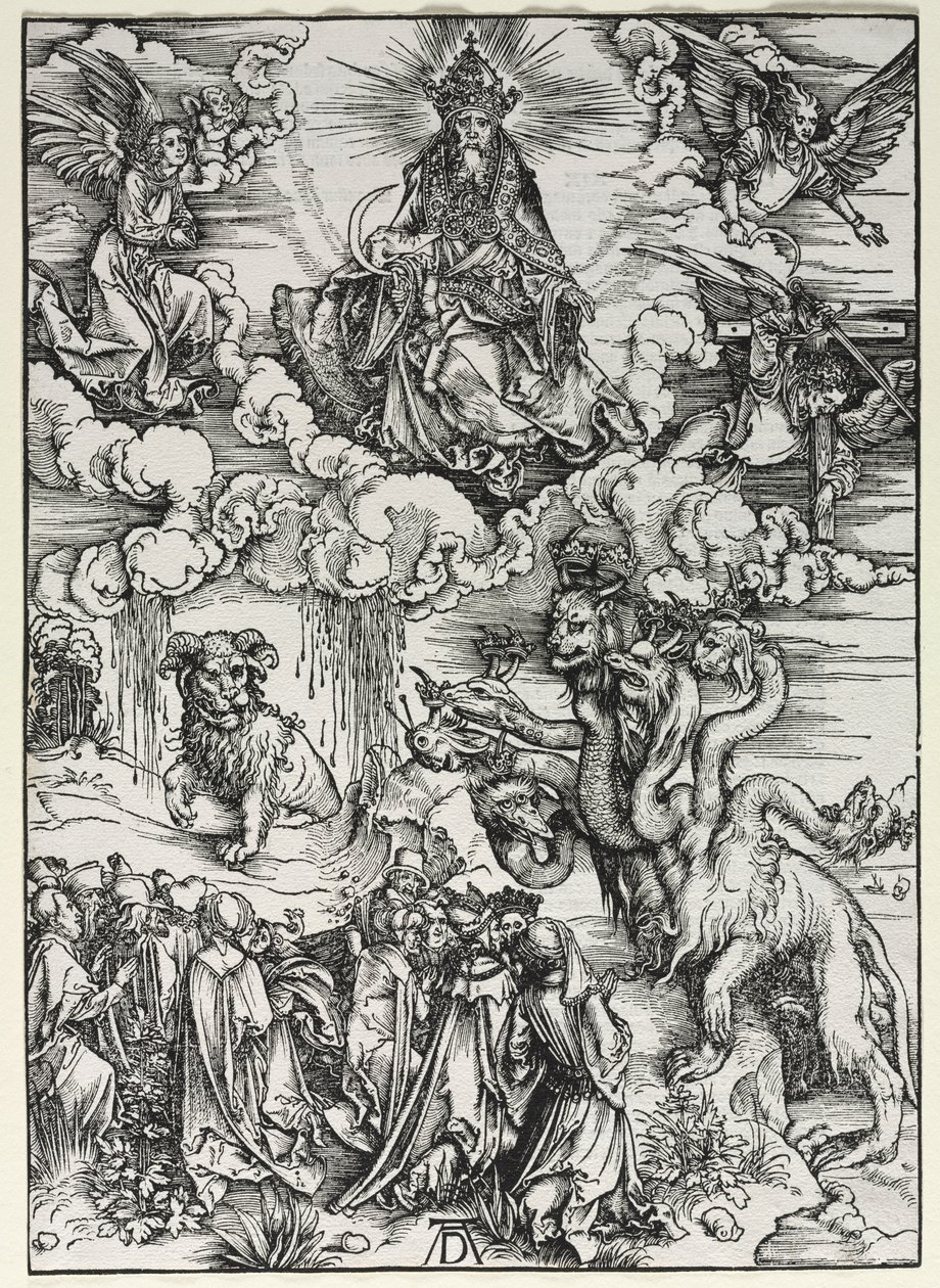 Johannes åpenbaring: Dyret med ramshorn av Albrecht Dürer