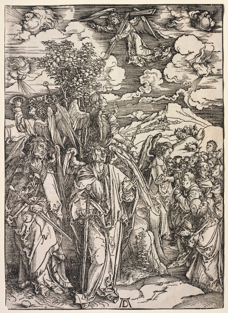 Johannes åpenbaring: Four Angels Holding up the Winds, 1511. av Albrecht Dürer