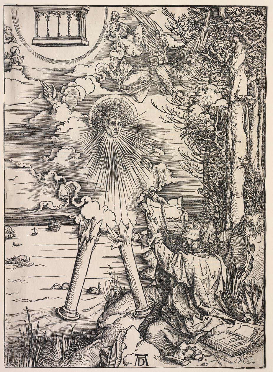 Johannes åpenbaring: St. Johannes fortærer bøkene, 1511. av Albrecht Dürer