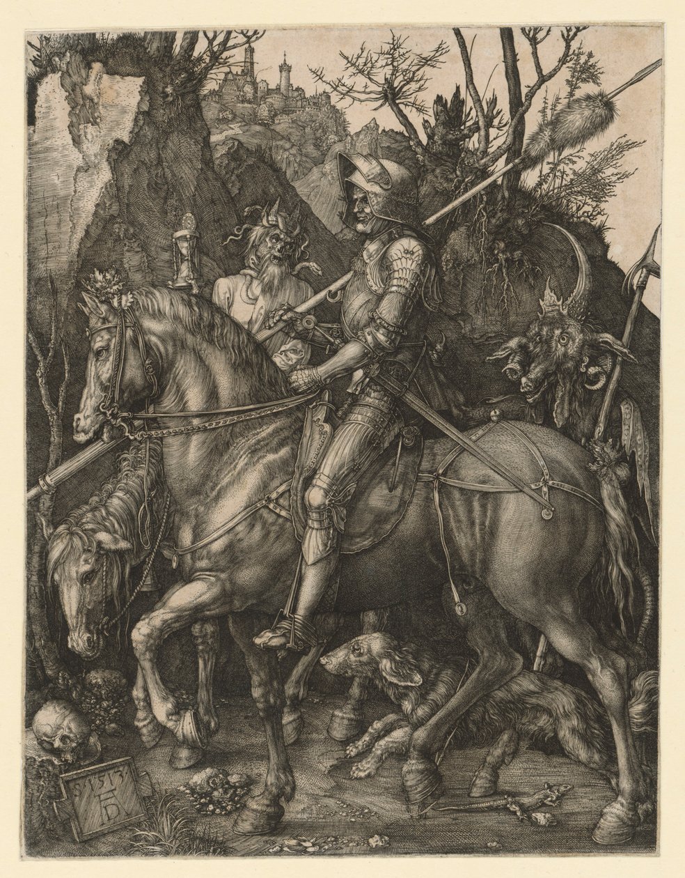 Ridder, døden og djevelen av Albrecht Dürer