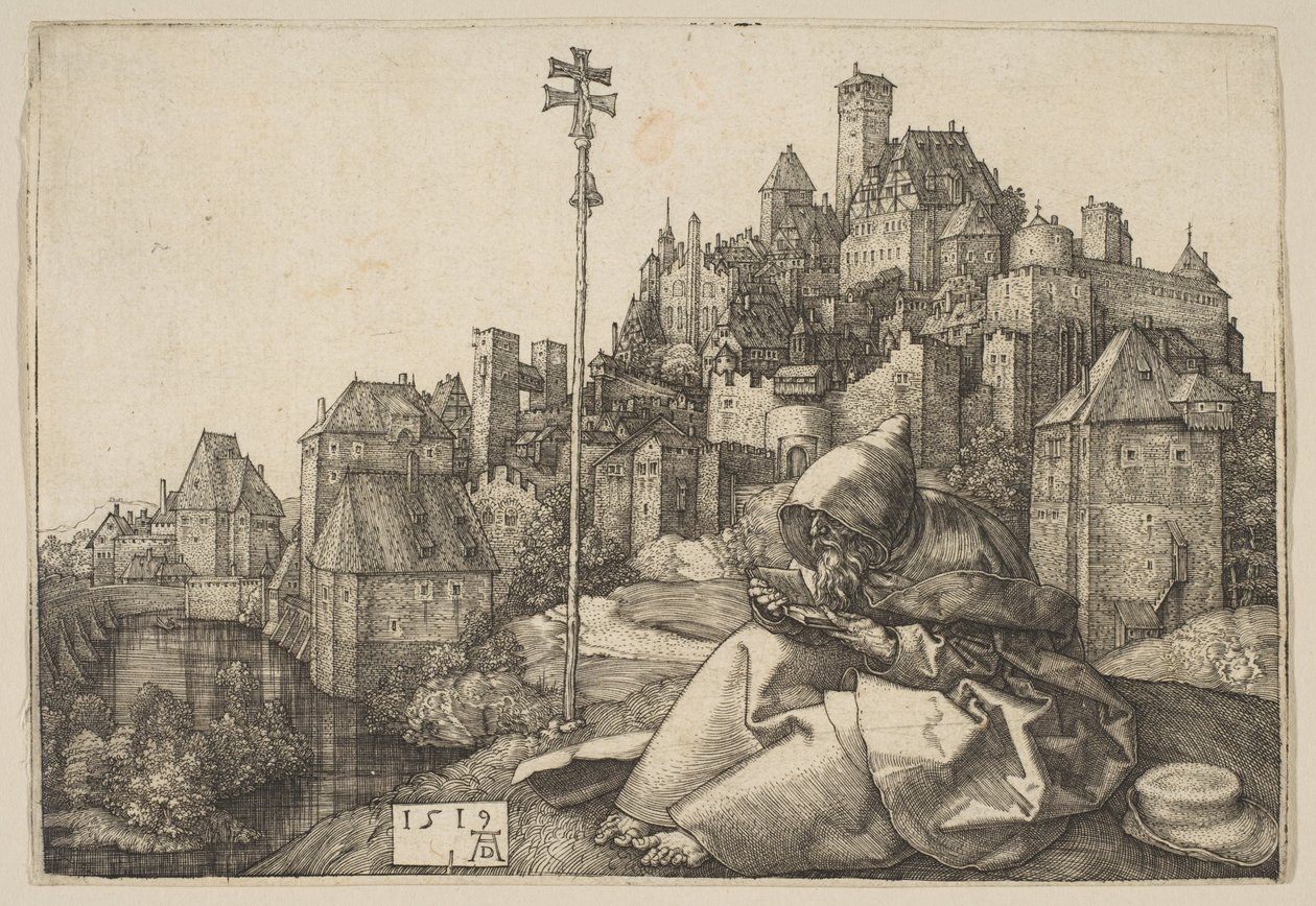 Den lesende Sankt Antonius av Albrecht Dürer