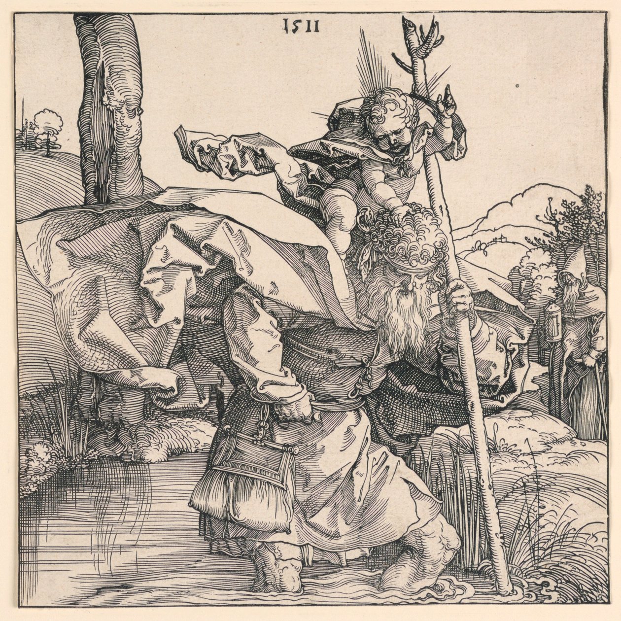 Den hellige Christopher av Albrecht Dürer