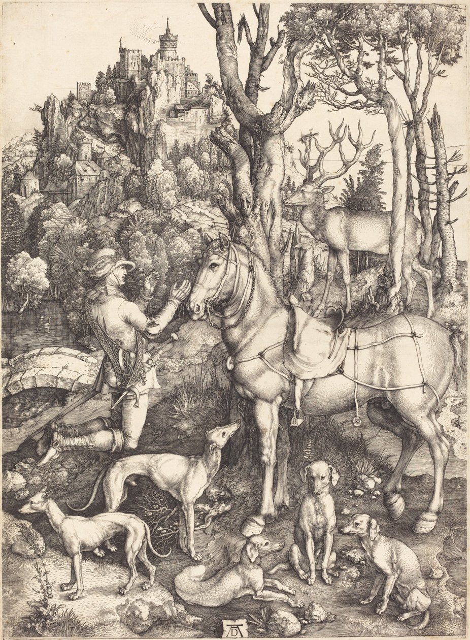 Saint Eustace av Albrecht Dürer