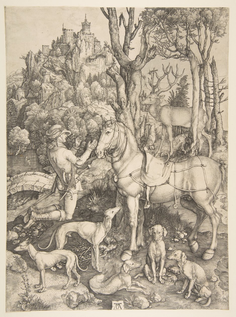 Saint Eustace av Albrecht Dürer