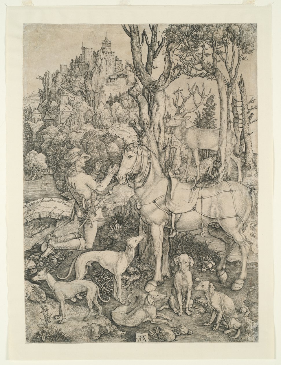 Sankt Eustachius av Albrecht Dürer