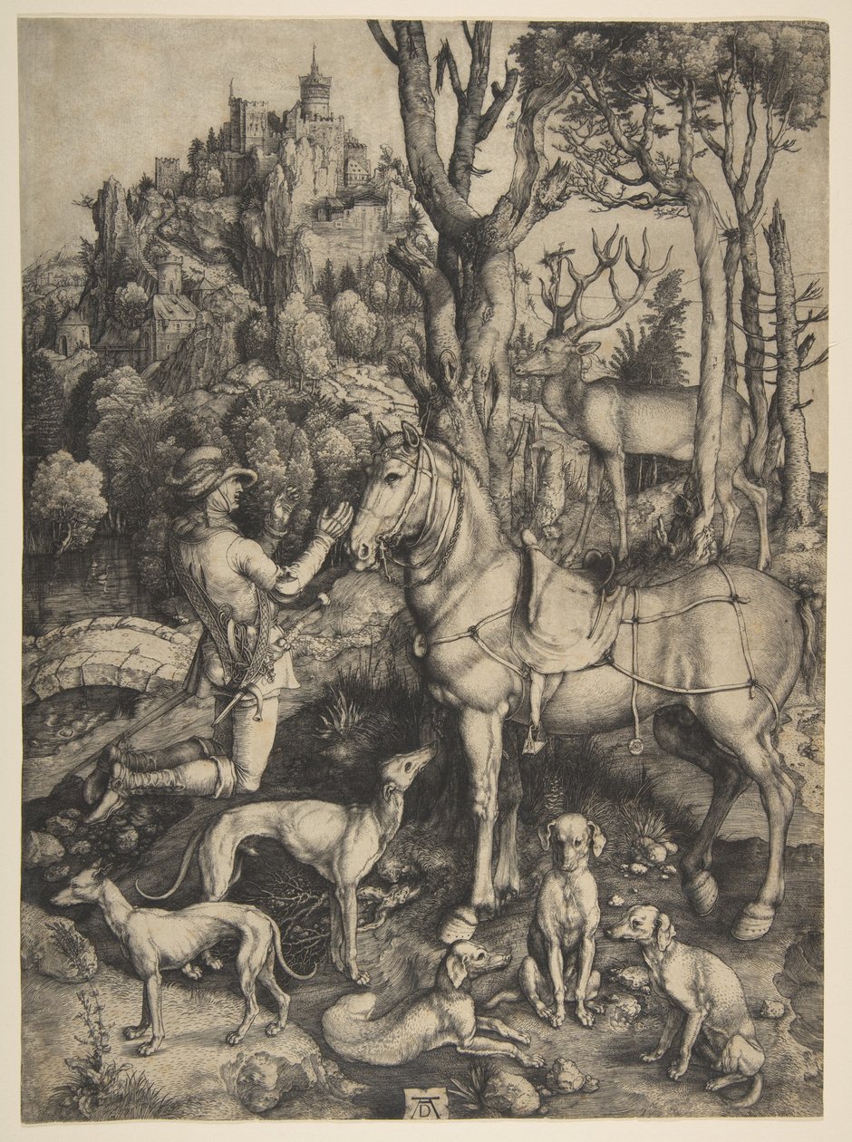 Sankt Eustachius av Albrecht Dürer