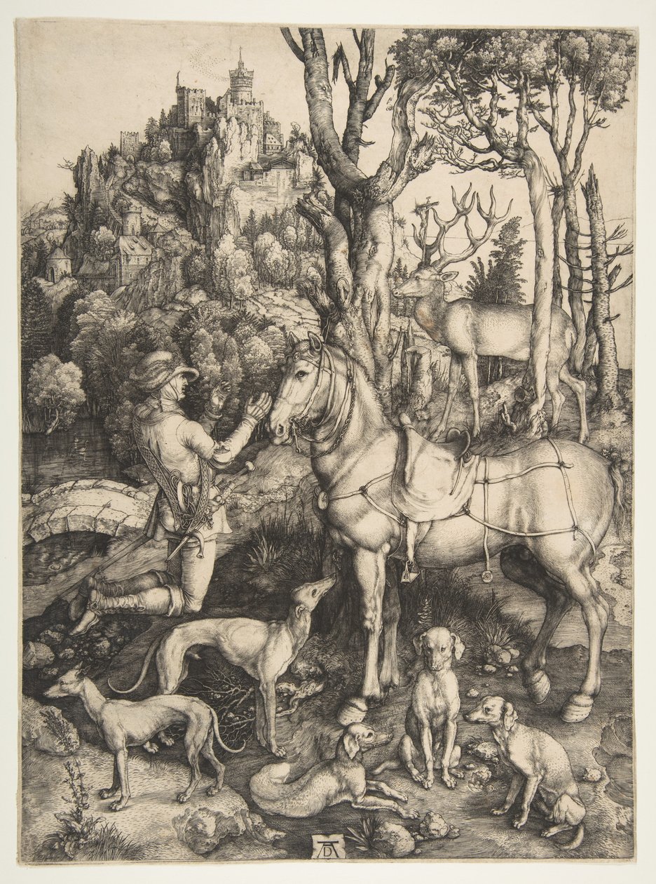 Sankt Eustachius av Albrecht Dürer