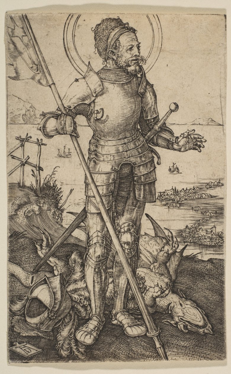 Sankt Georg stående av Albrecht Dürer
