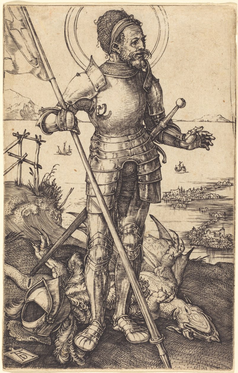 Sankt Georg stående av Albrecht Dürer