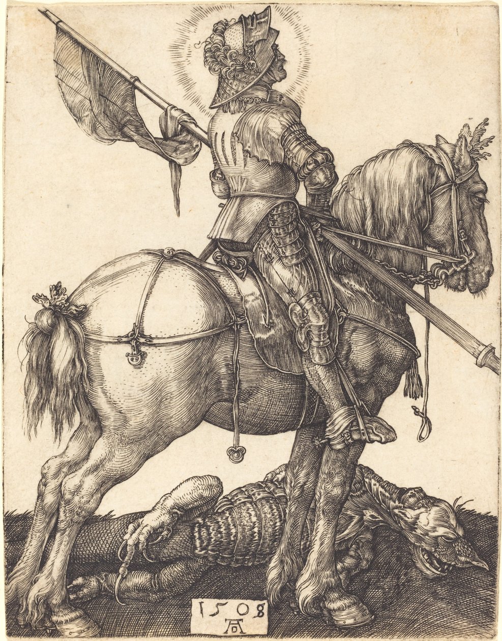 Saint George til hest av Albrecht Dürer