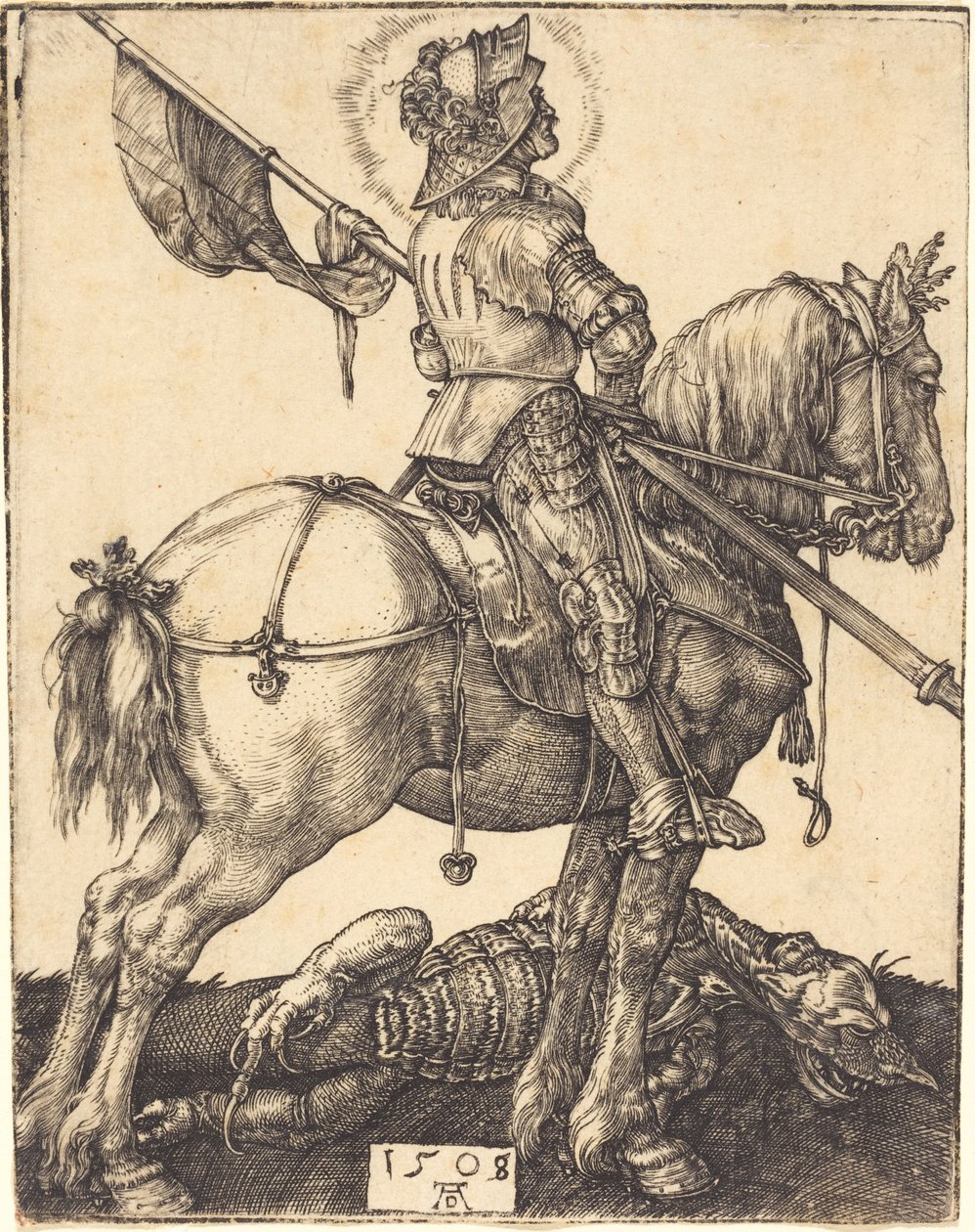 Saint George til hest av Albrecht Dürer