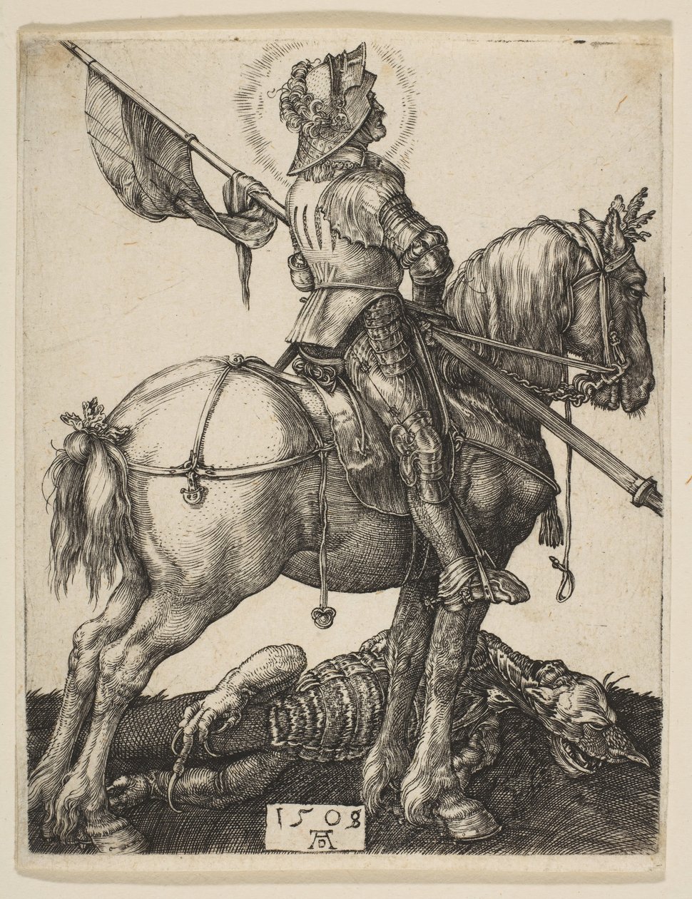 Saint George til hest, 1505-8. av Albrecht Dürer