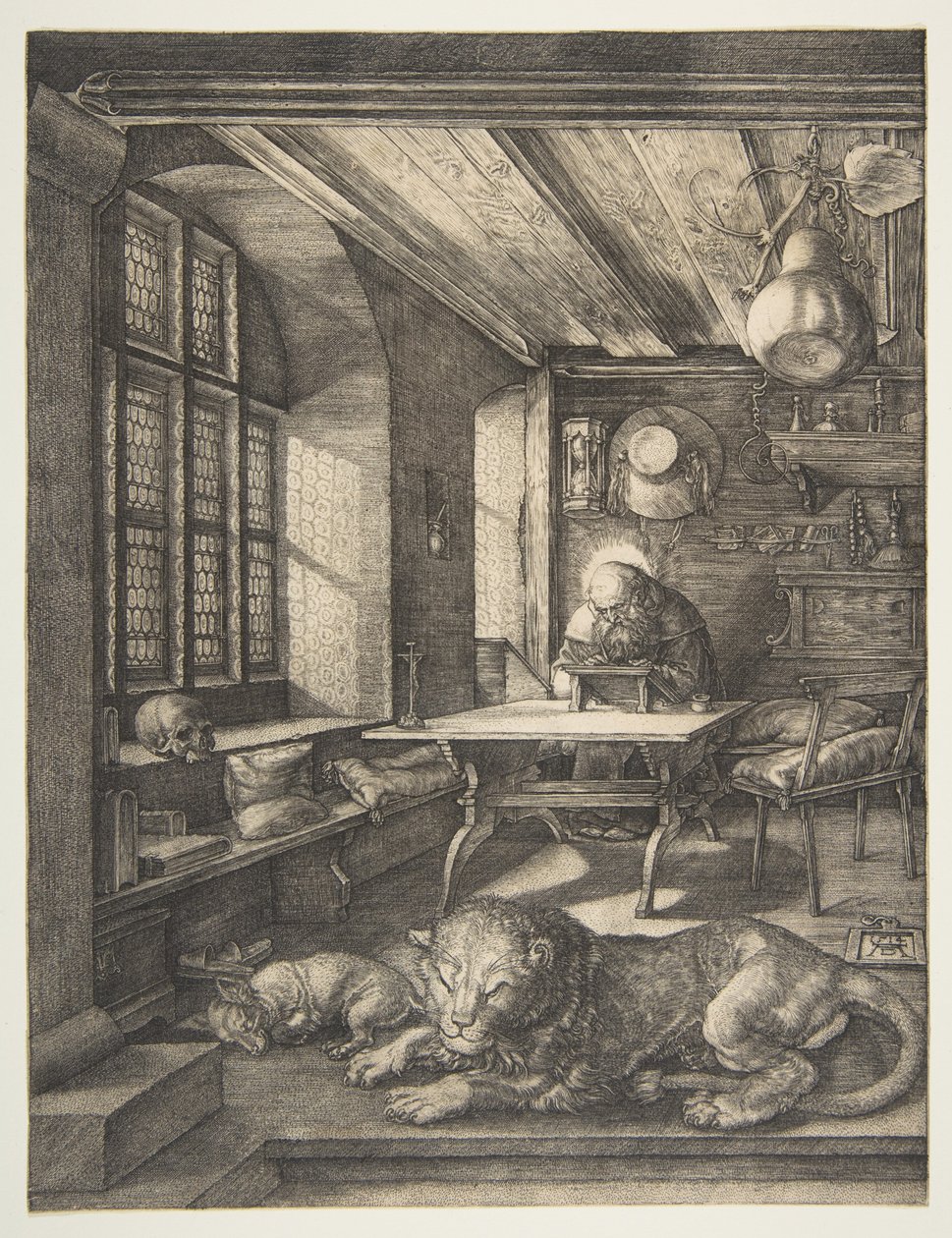 Den hellige Hieronymus i sitt arbeidsrom av Albrecht Dürer