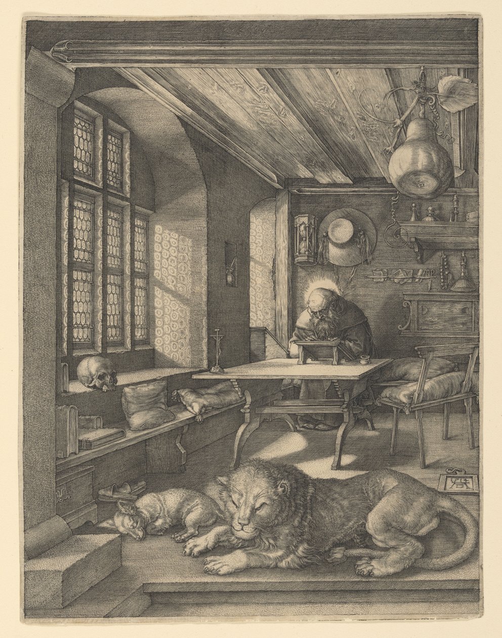 Den hellige Hieronymus i sitt arbeidsrom av Albrecht Dürer