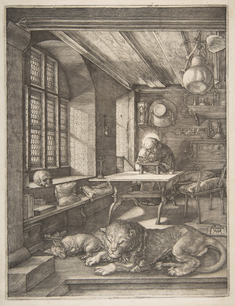 Sankt Hieronymus i sitt studerkammer av Albrecht Dürer