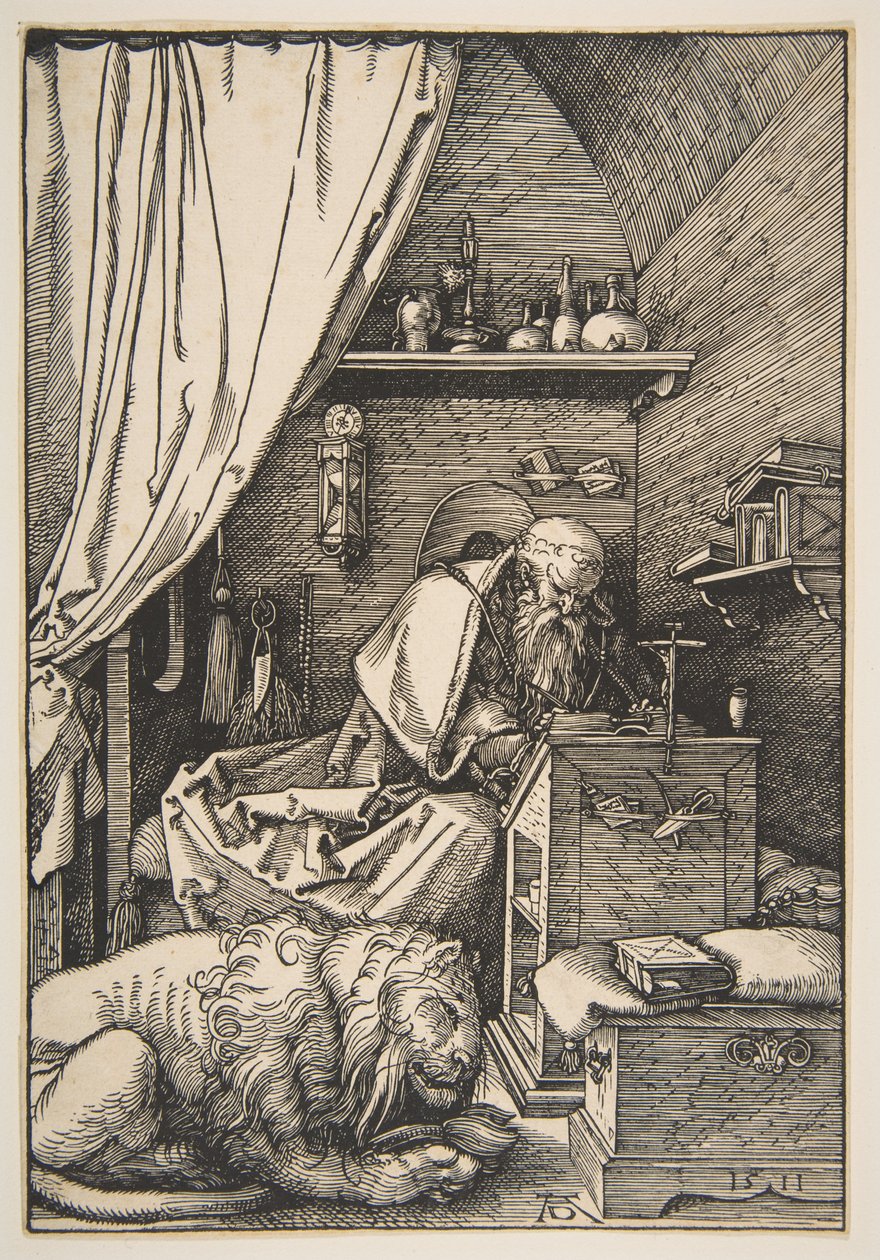 Sankt Hieronymus i sitt arbeidsværelse av Albrecht Dürer
