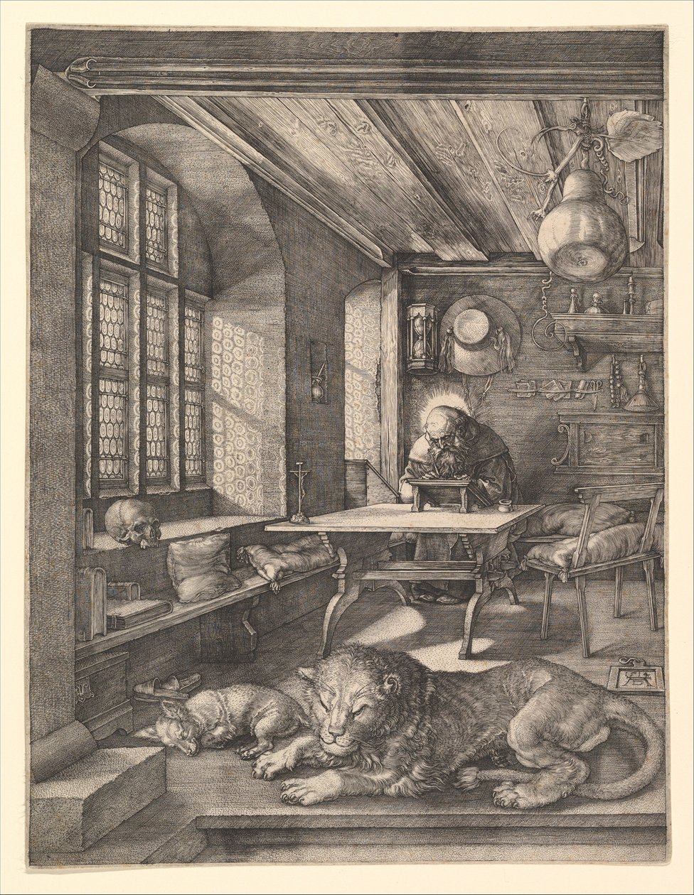 Sankt Hieronymus i sitt studerkammer av Albrecht Dürer