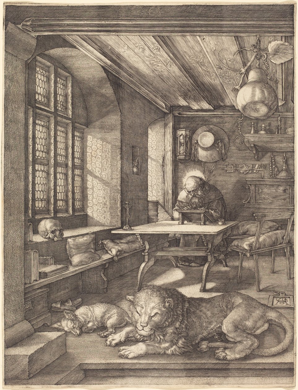 Den hellige Hieronymus i sitt studerkammer av Albrecht Dürer