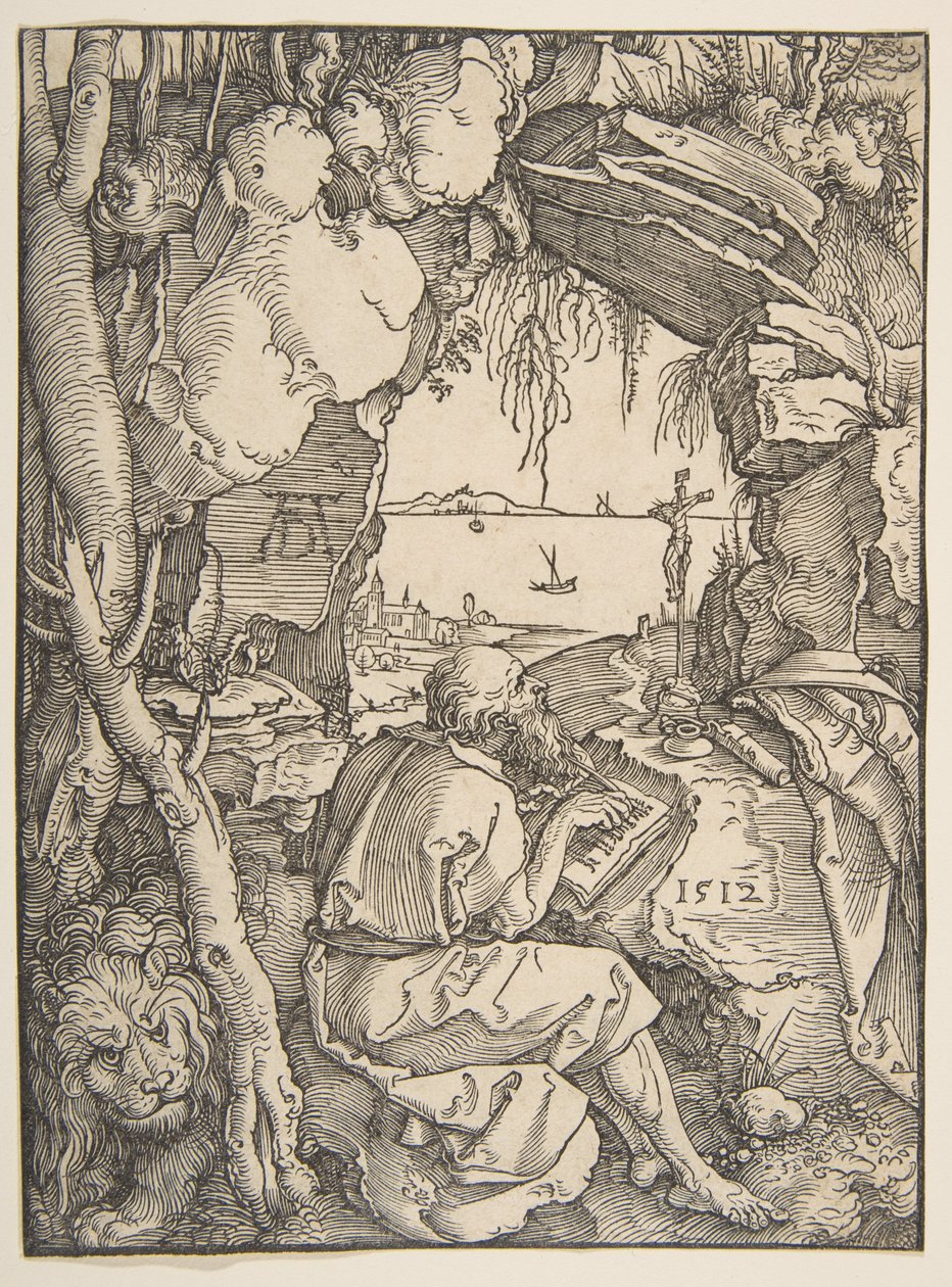 Sankt Hieronymus i en hule av Albrecht Dürer