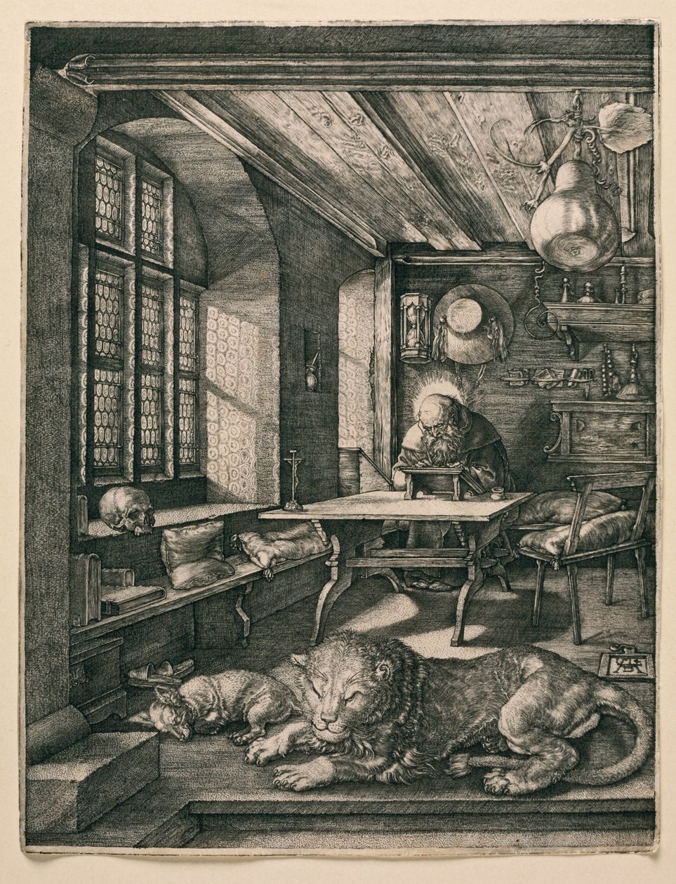 Den hellige Hieronymus i sin celle av Albrecht Dürer